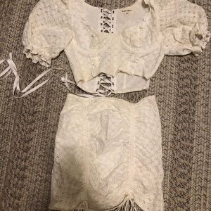 For Love and Lemons white set Size Small